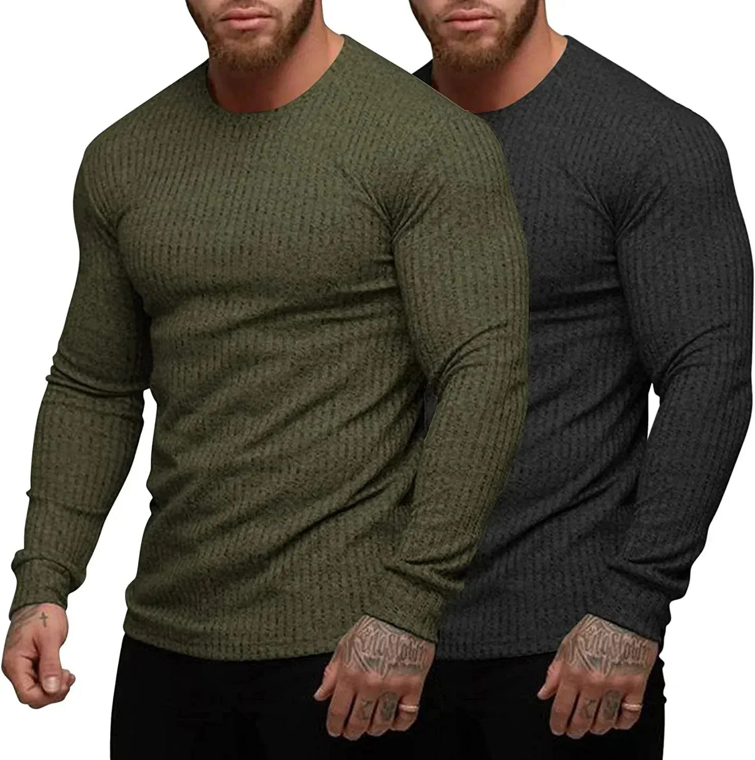 2-Pack Stretch Gym Bodybuilding T-Shirt (US Only)