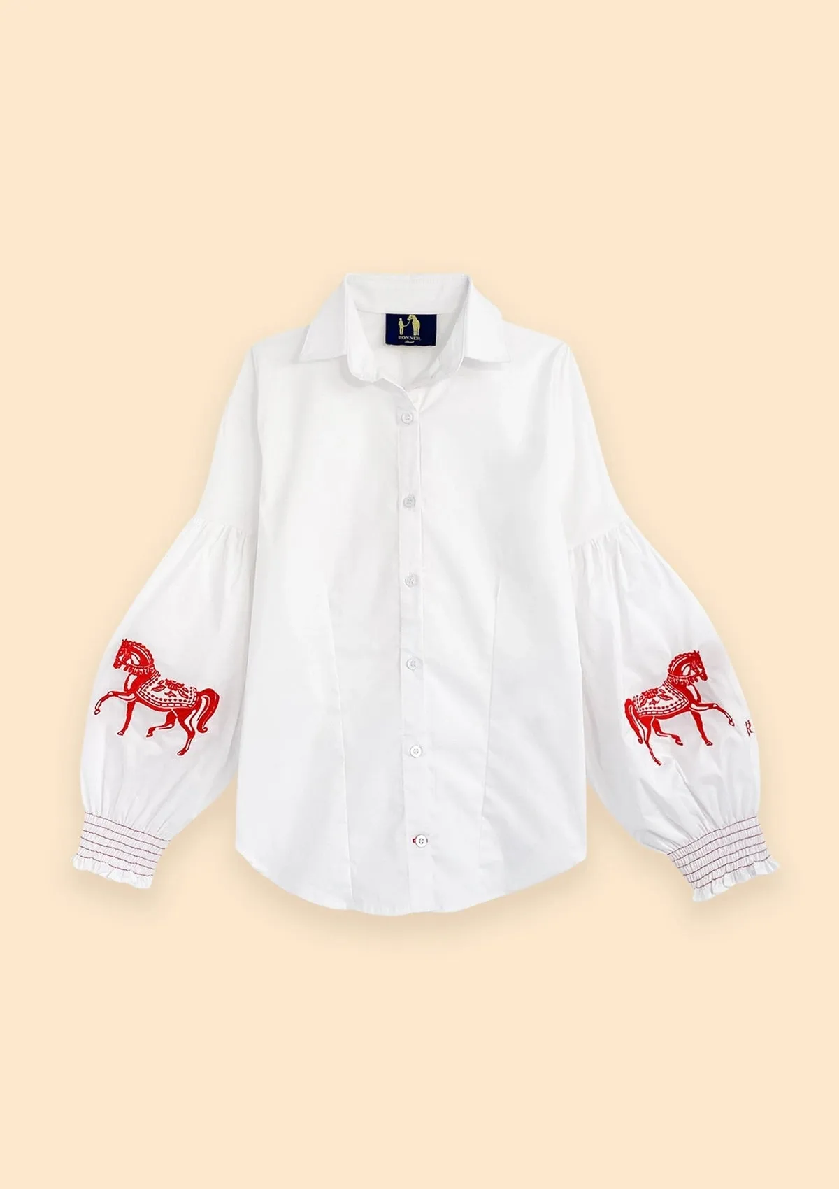 Annie Shirt Embroidered | Red