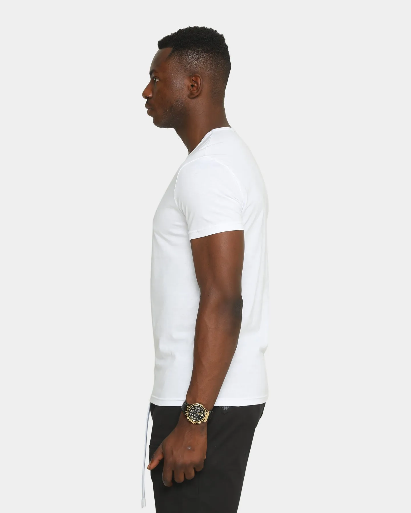 Armani Exchange Emporio Armani 2 Pack Crew Neck Lounge T-Shirt Bianco/Bianco