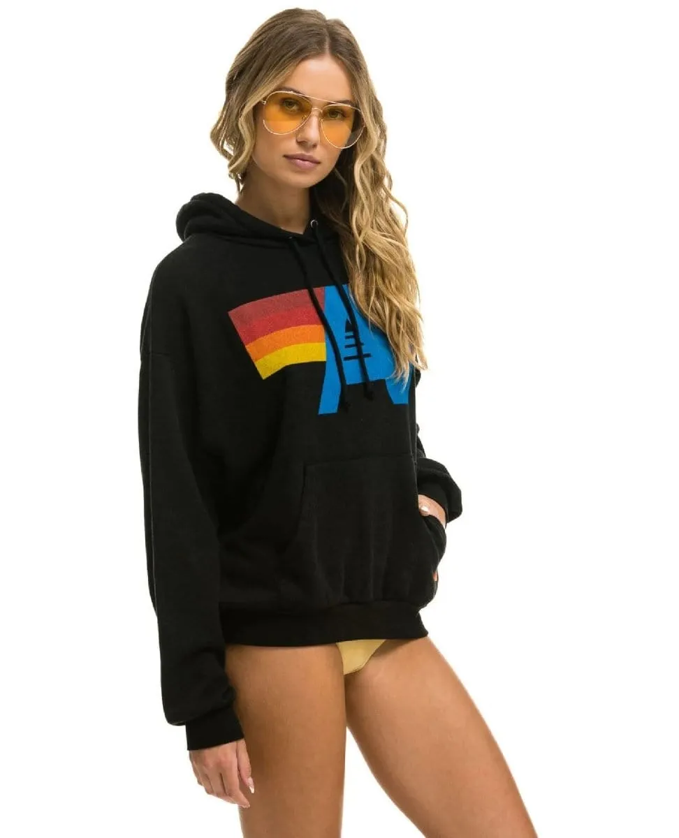 Aviator Nation Logo Hoodie Relaxed Black