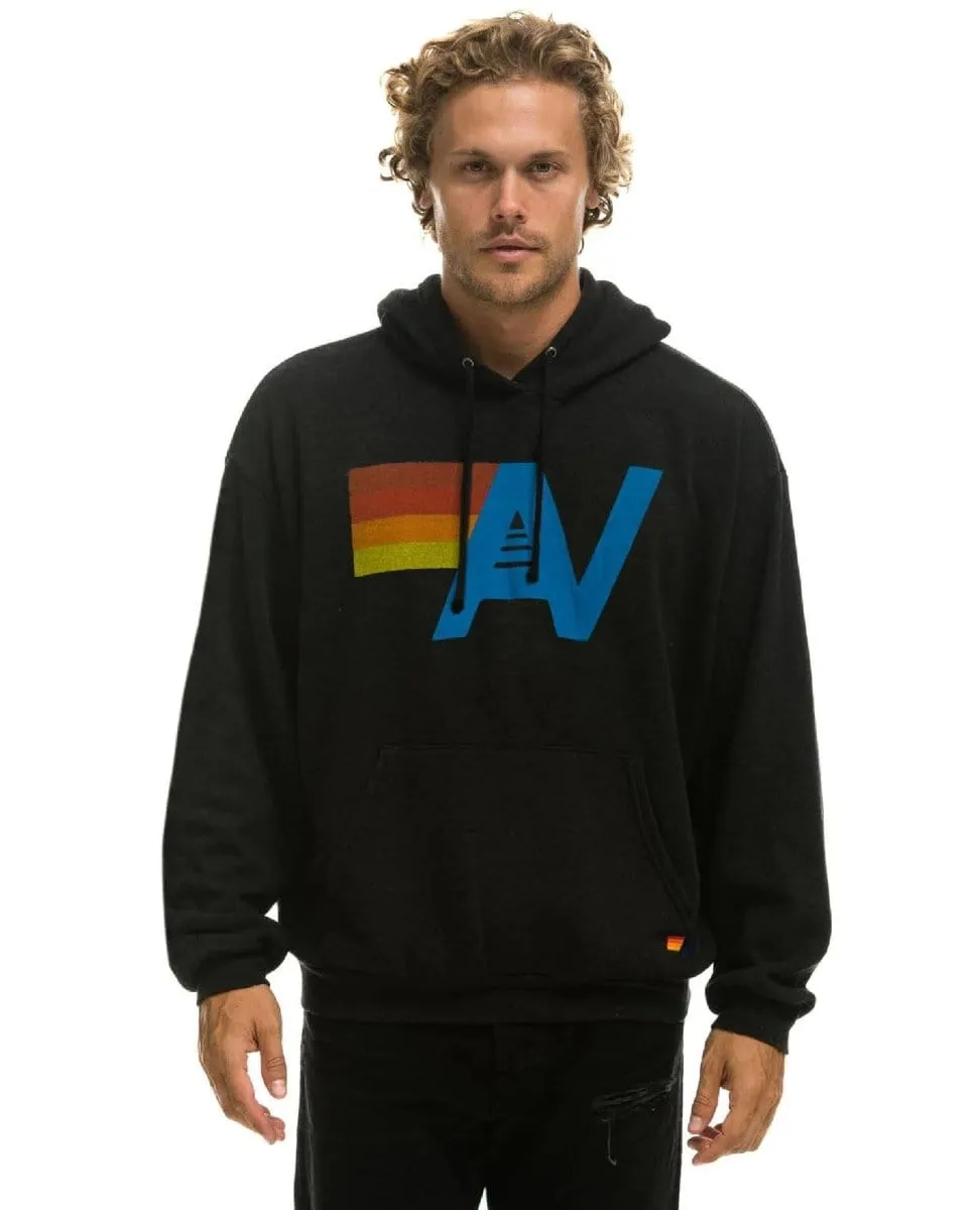 Aviator Nation Logo Hoodie Relaxed Black