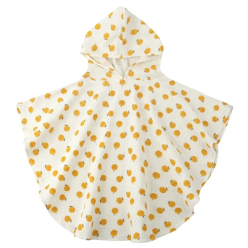 Baby Hooded Towel / Bath Towel for  Children's g Floral ponchos For 0-3 Year