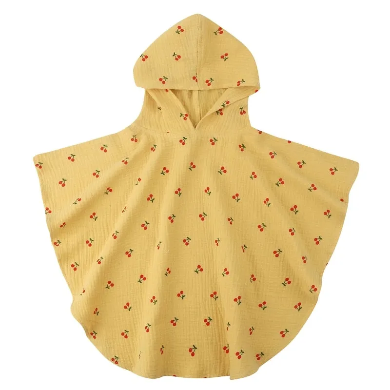 Baby Hooded Towel / Bath Towel for  Children's g Floral ponchos For 0-3 Year