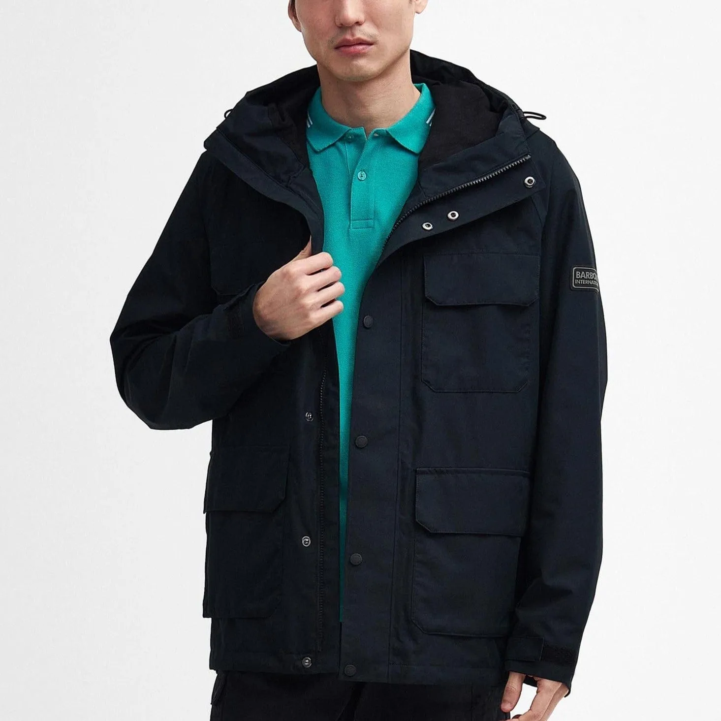 Barbour International Callerton Waterproof Jacket in Black