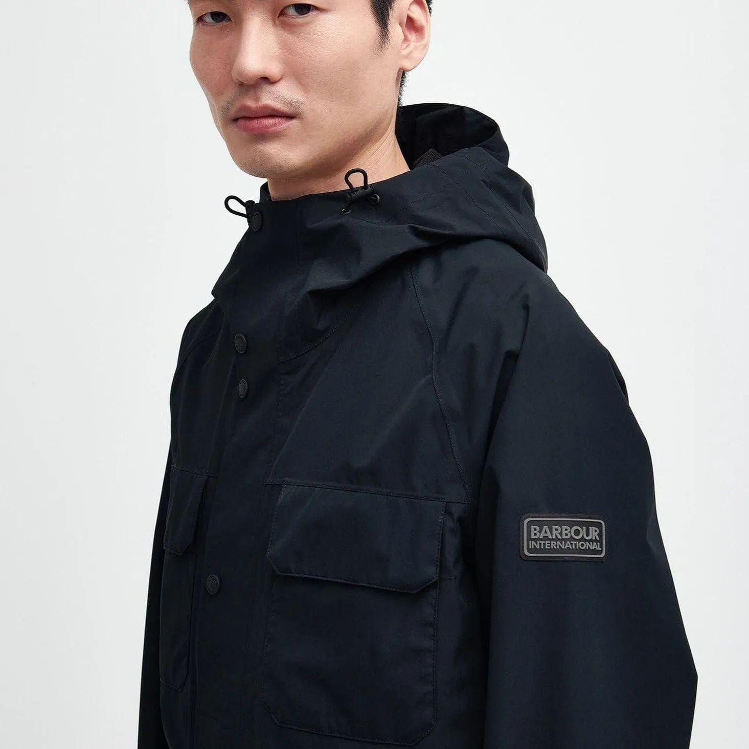 Barbour International Callerton Waterproof Jacket in Black