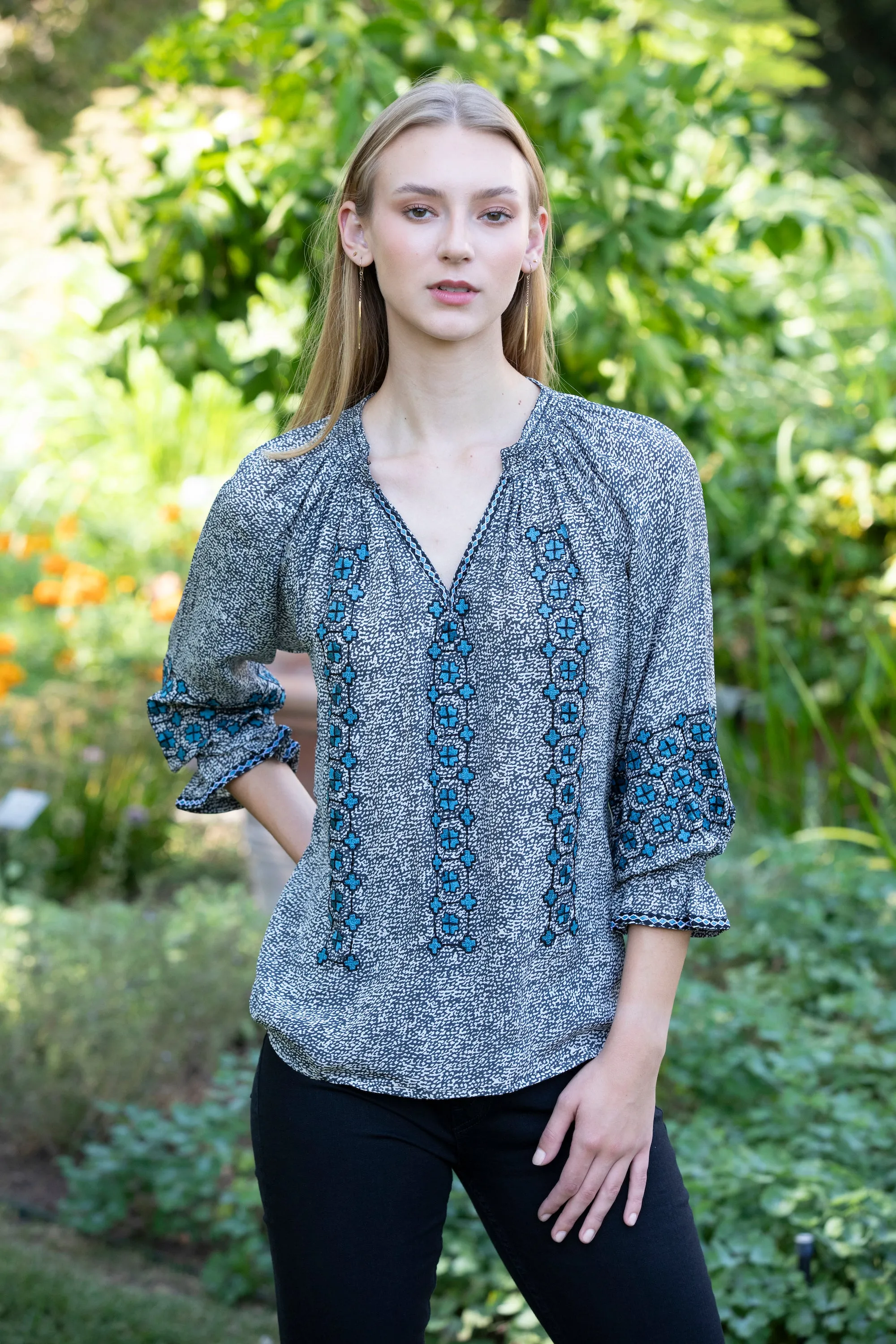 Barcelona Embroidered Blouse