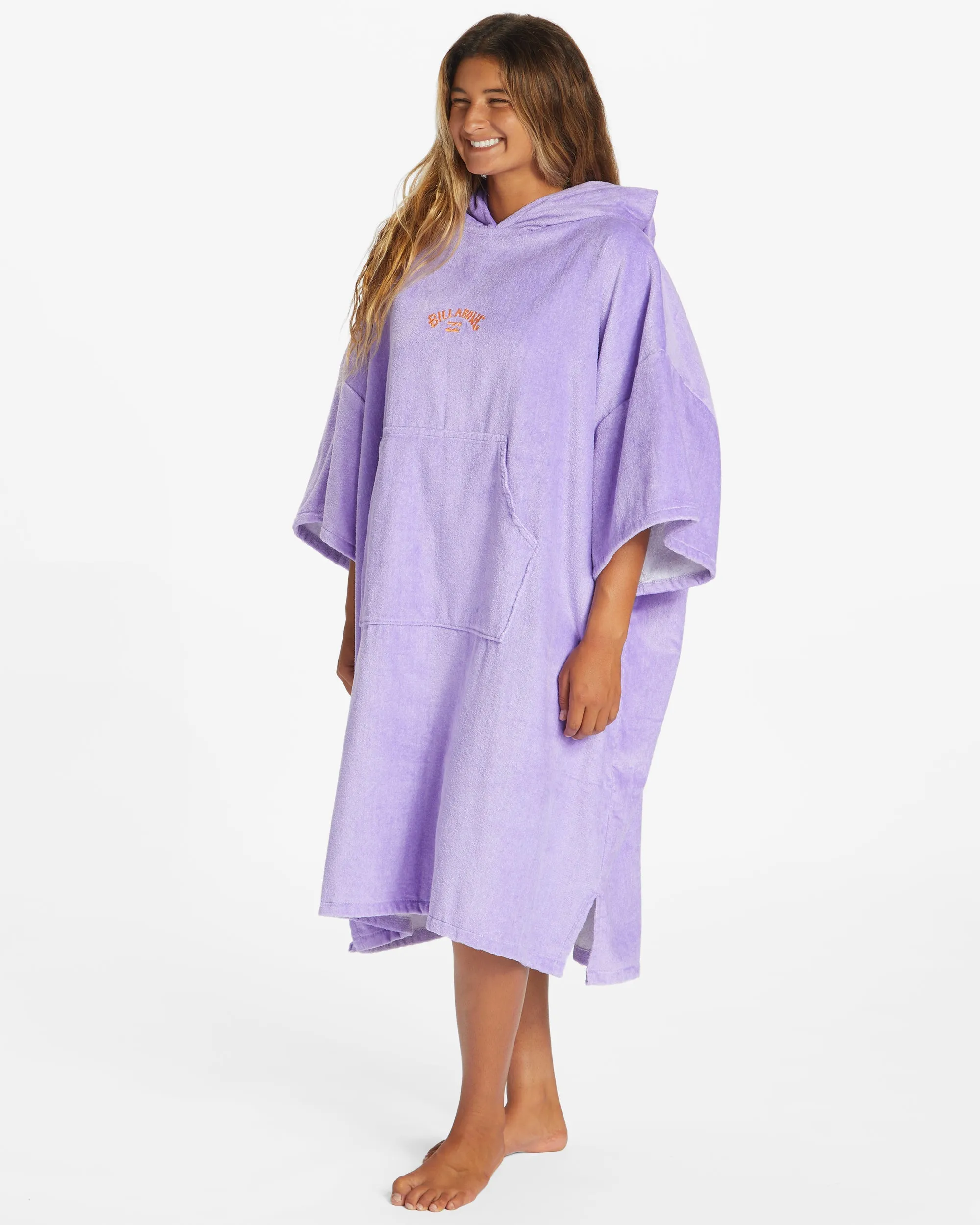 Billabong Womens BBG Hooded Towel Poncho - Lilac Breeze