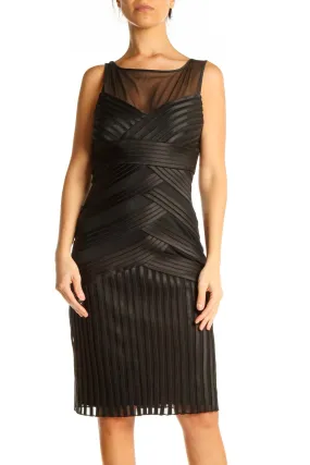 Black Retro Sheath Dress