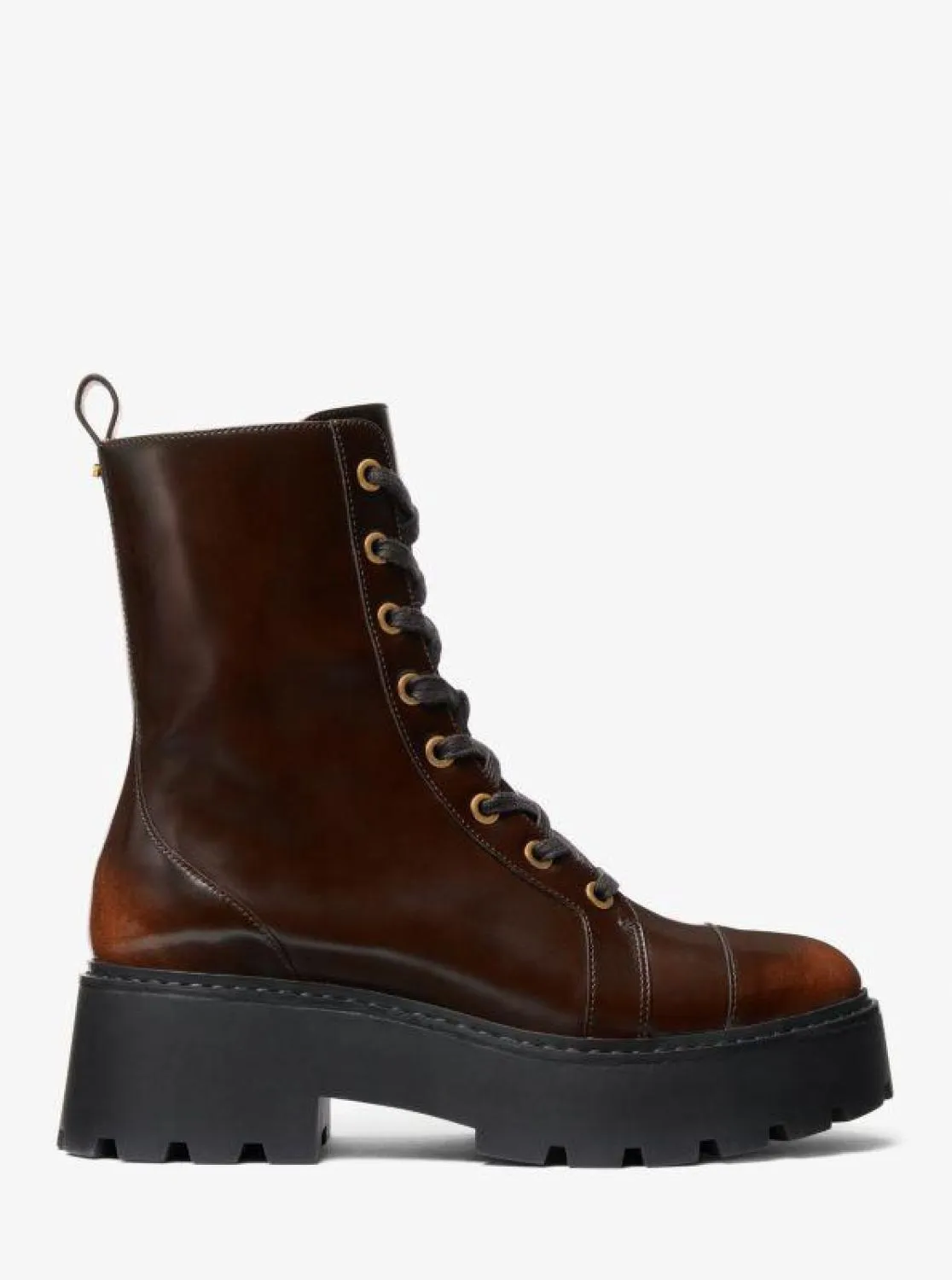 Blake Burnished Leather Combat Boot