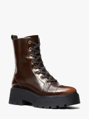 Blake Burnished Leather Combat Boot