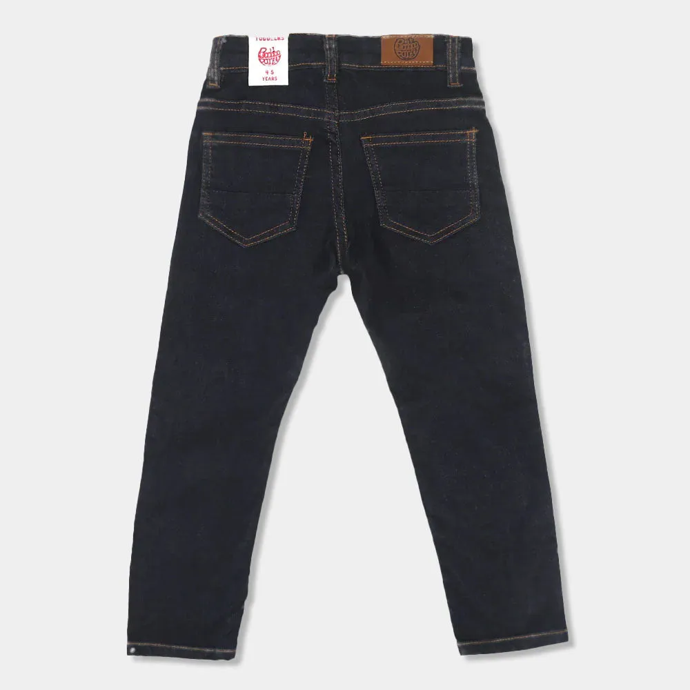 Boys Pant Denim Cut & Sew - DARK BLUE