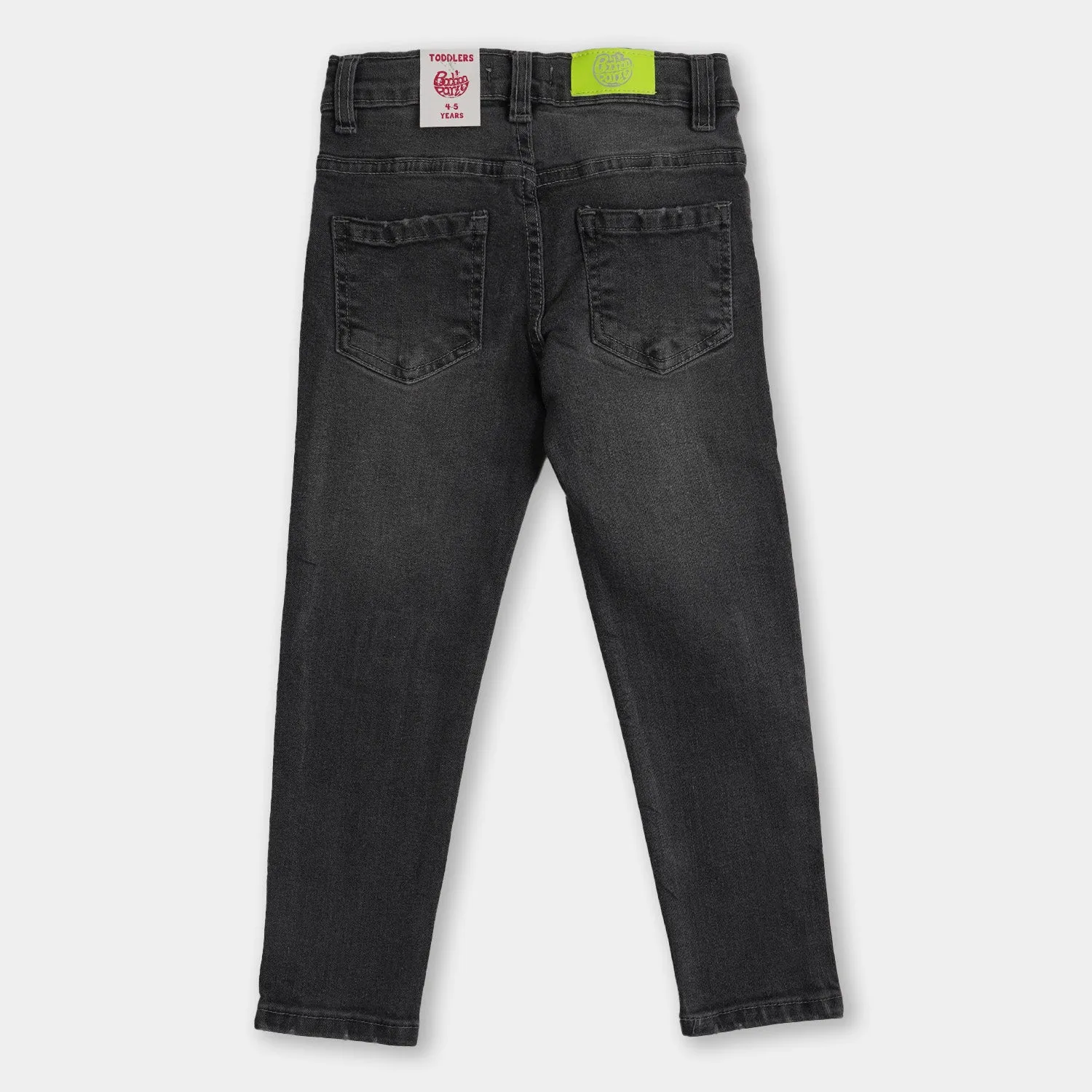 Boys Pant Denim Ripped On Knee - GREY