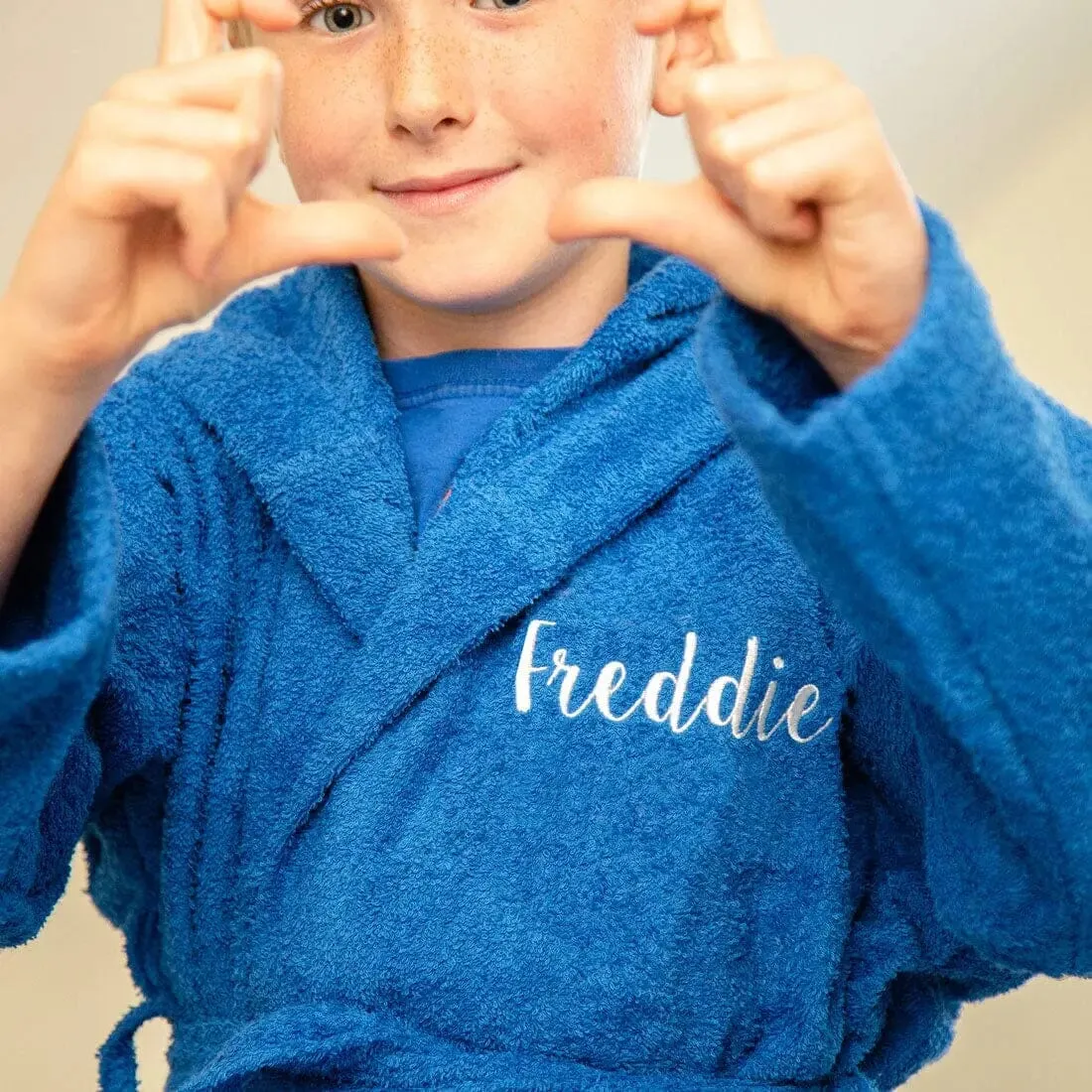 Children's Terry Cotton Hooded Bathrobe Ages 2 to 12