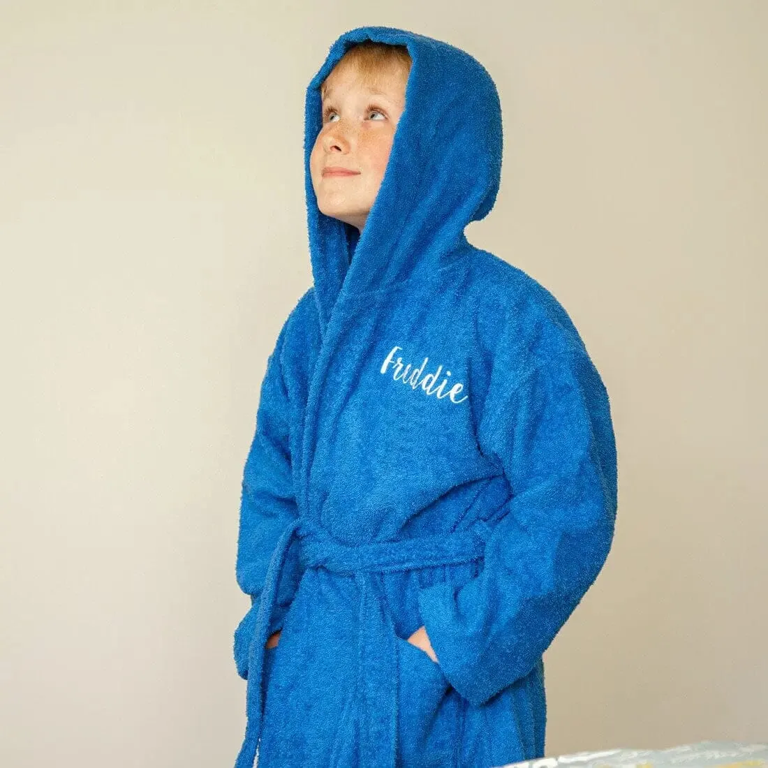 Children's Terry Cotton Hooded Bathrobe Ages 2 to 12