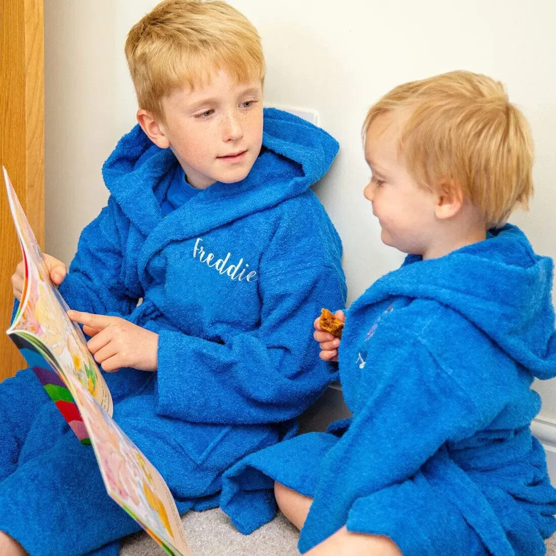 Children's Terry Cotton Hooded Bathrobe Ages 2 to 12