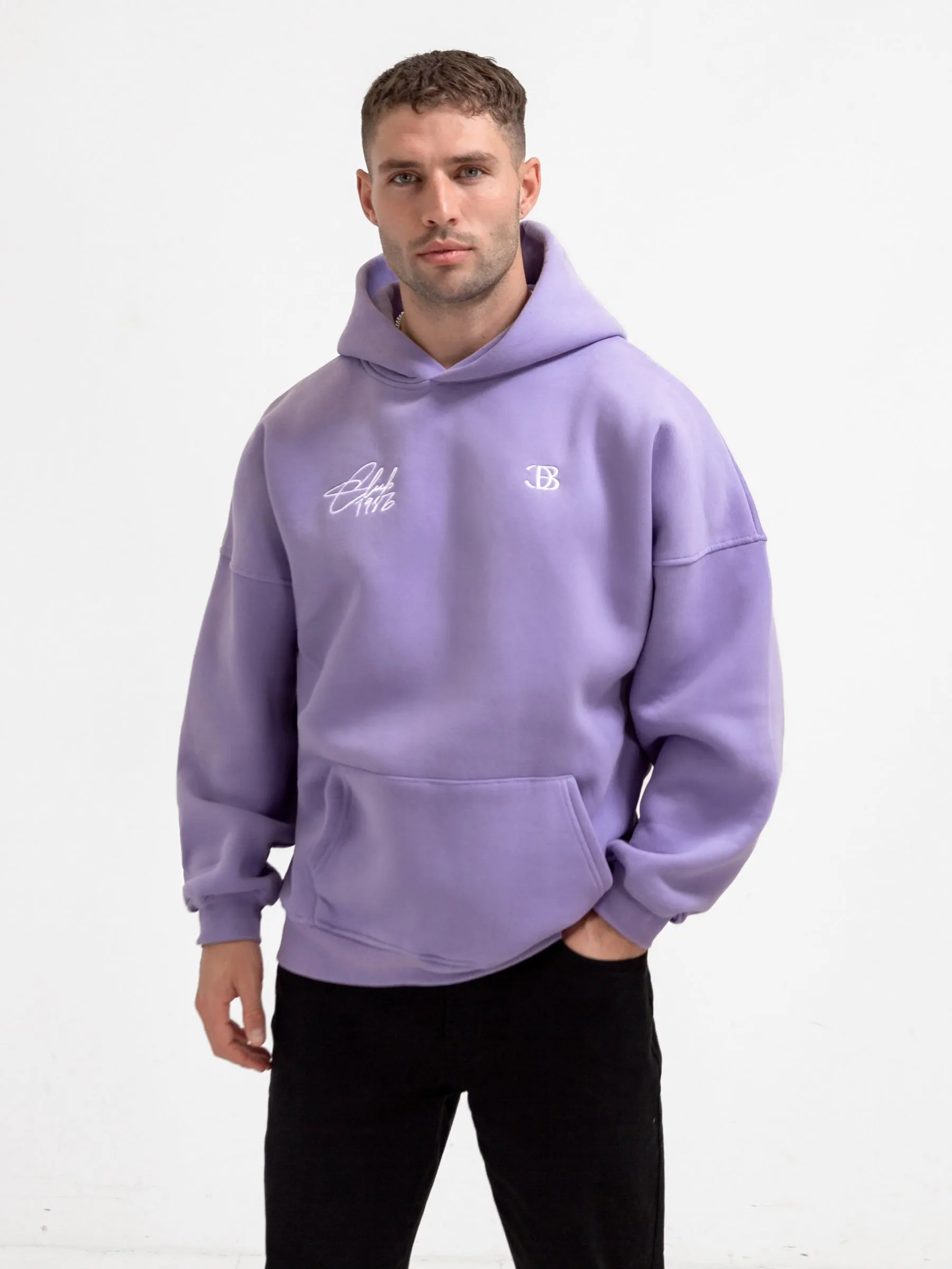 Club Relaxed Hoodie - Violet