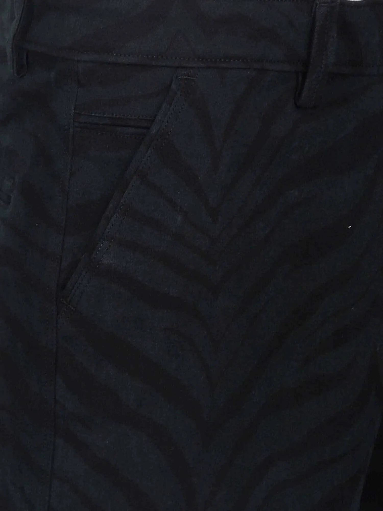 Eli Black Printed Shorts Men's Plus Size