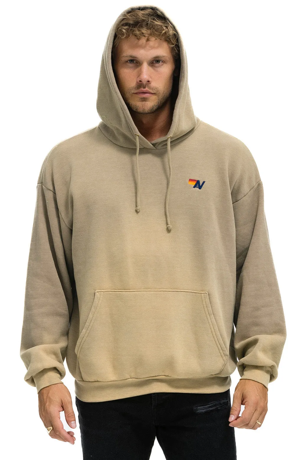 ESSENTIAL RELAXED PULLOVER HOODIE - FADED TAN