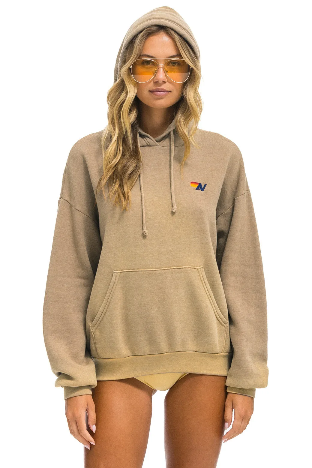 ESSENTIAL RELAXED PULLOVER HOODIE - FADED TAN