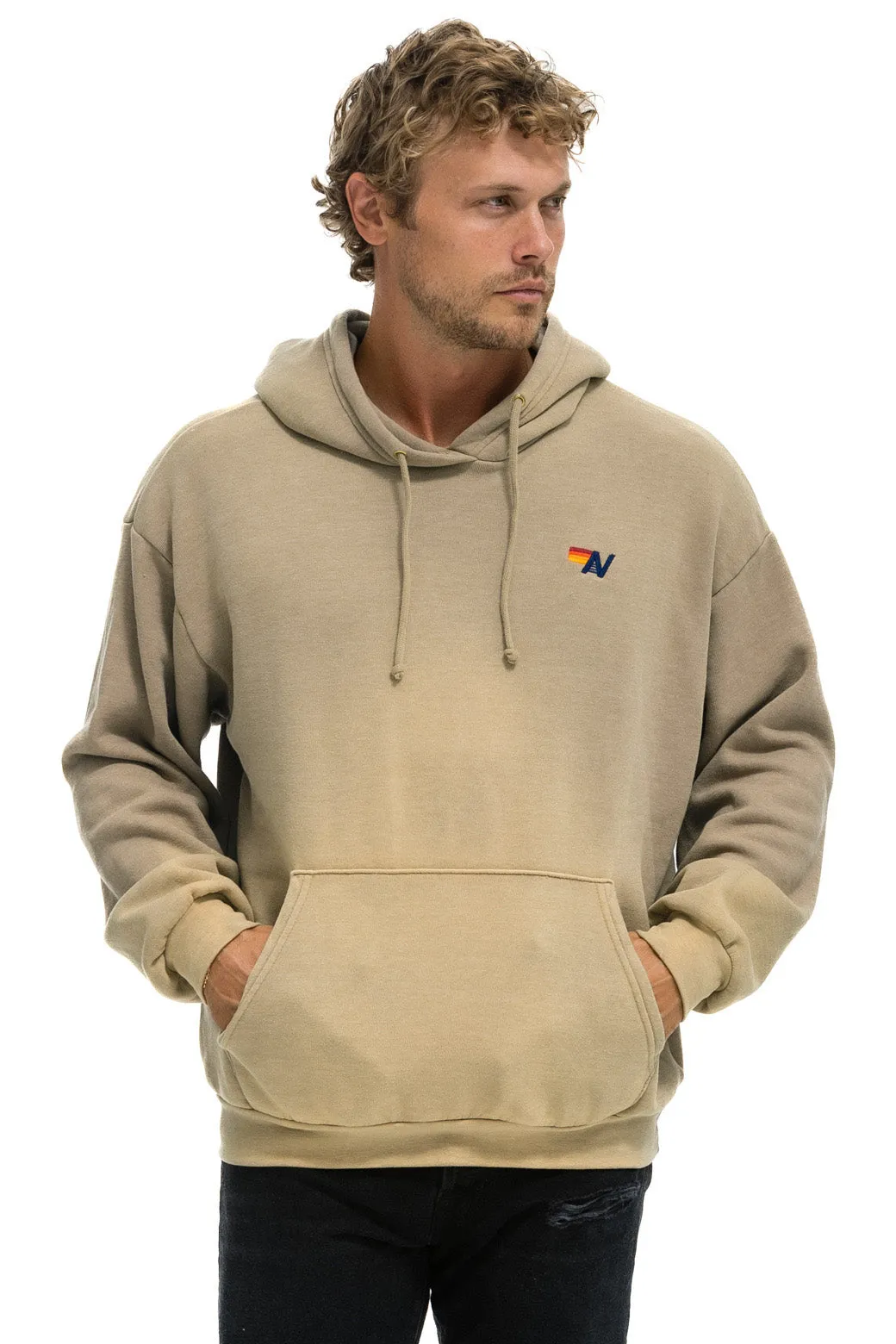 ESSENTIAL RELAXED PULLOVER HOODIE - FADED TAN