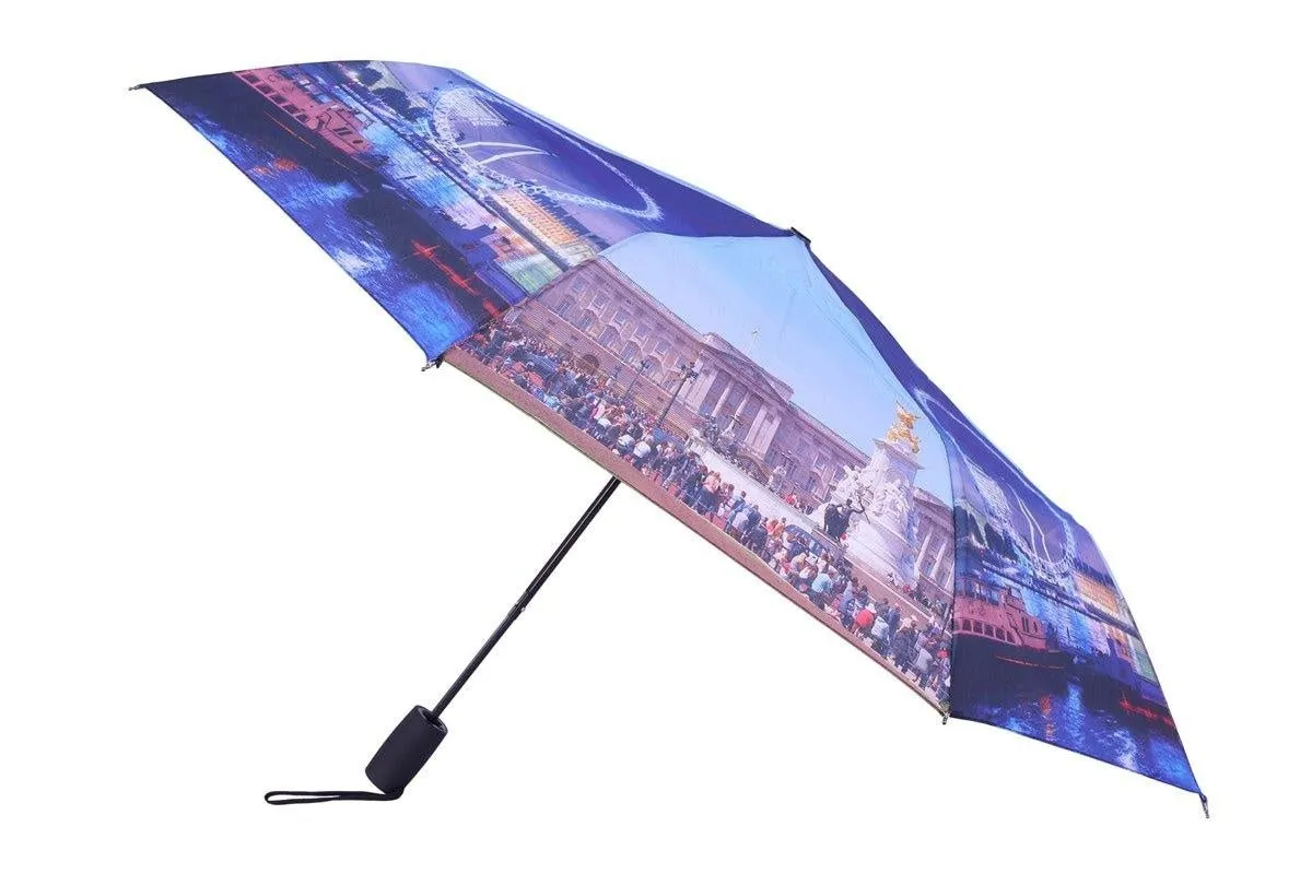 FabSeasons Buckingham palace-London Printed 3 Fold Fancy Umbrella