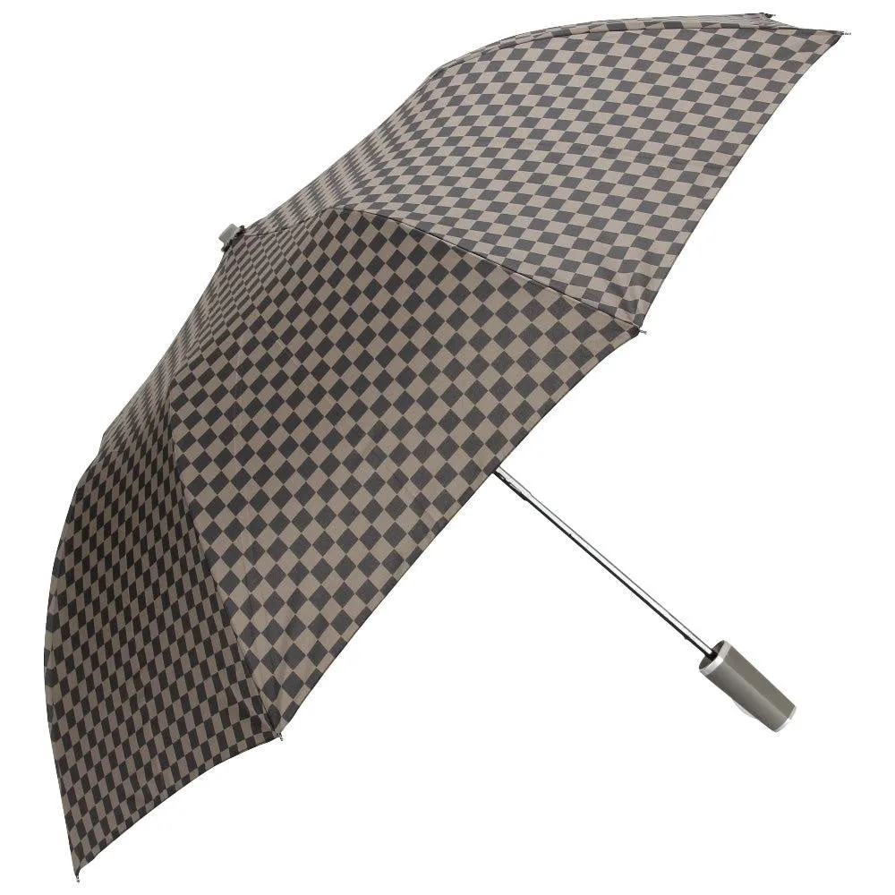 FabSeasons Green Checkered Printed 2 fold Fancy Automatic Umbrella