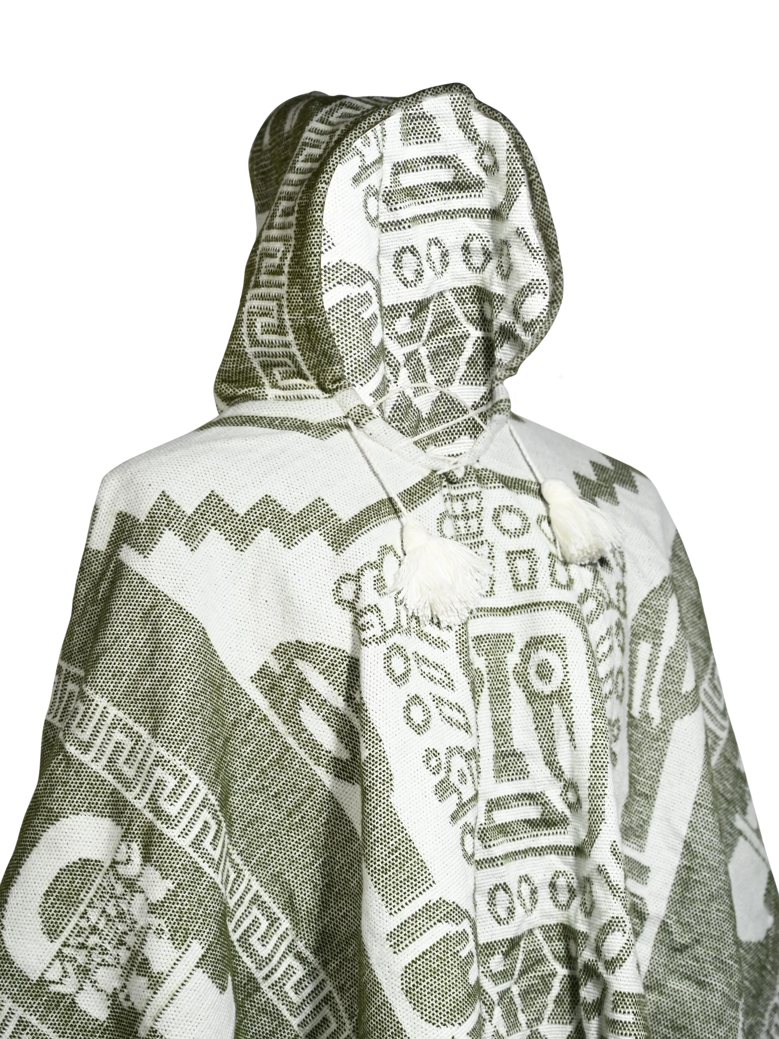 Hooded Artisan Andean Poncho - Puno