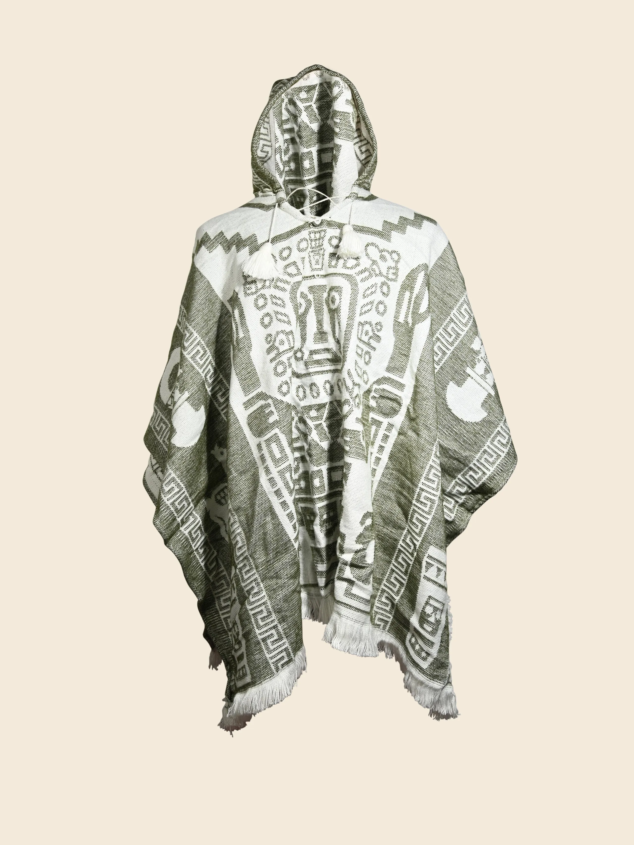 Hooded Artisan Andean Poncho - Puno