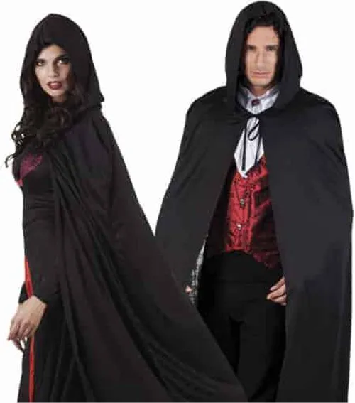 Hooded Cape, Black 180cm