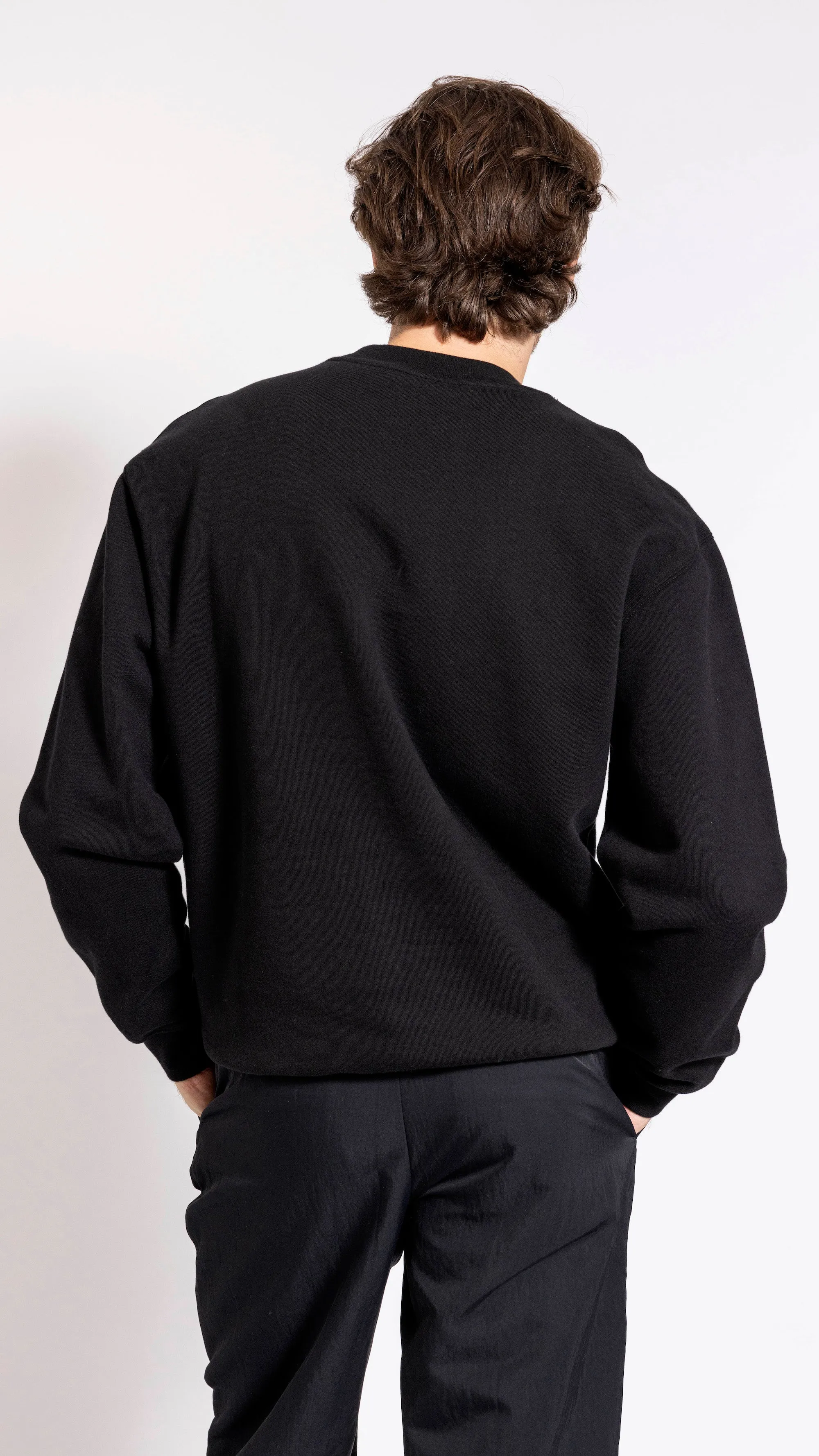 JACQUEMUS BLACK "LE SWEATSHIRT GROSGRAIN" SWEATSHIRT