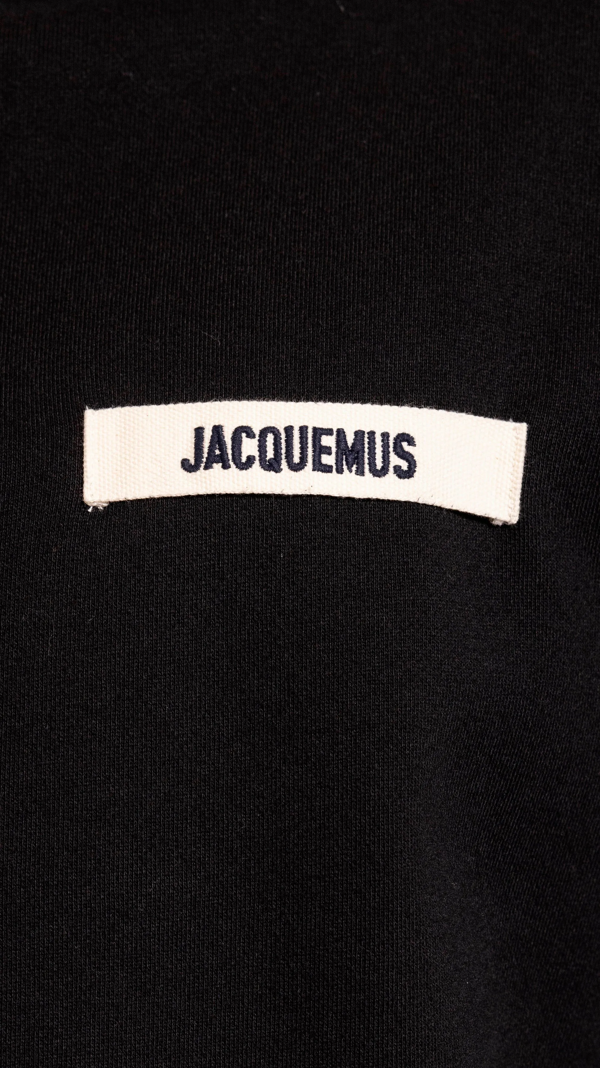 JACQUEMUS BLACK "LE SWEATSHIRT GROSGRAIN" SWEATSHIRT