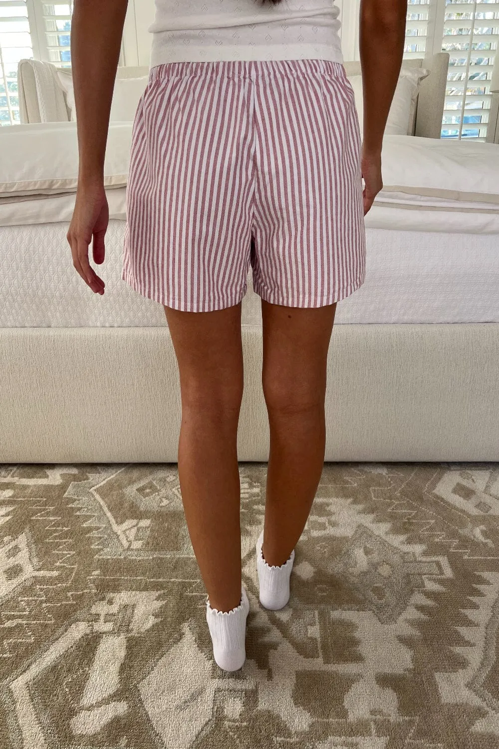 Keira Long Striped Boxer Shorts