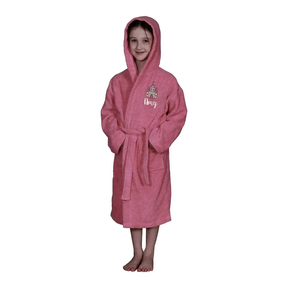 Kids Hooded Robe - Fairy Castle Theme