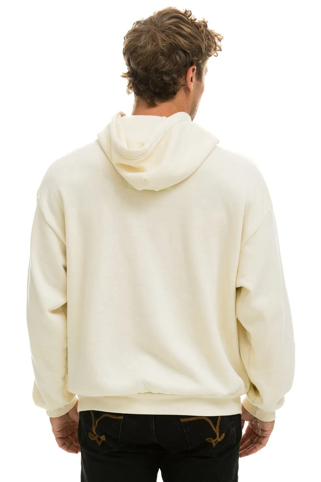 LOGO PULLOVER RELAXED HOODIE - VINTAGE WHITE