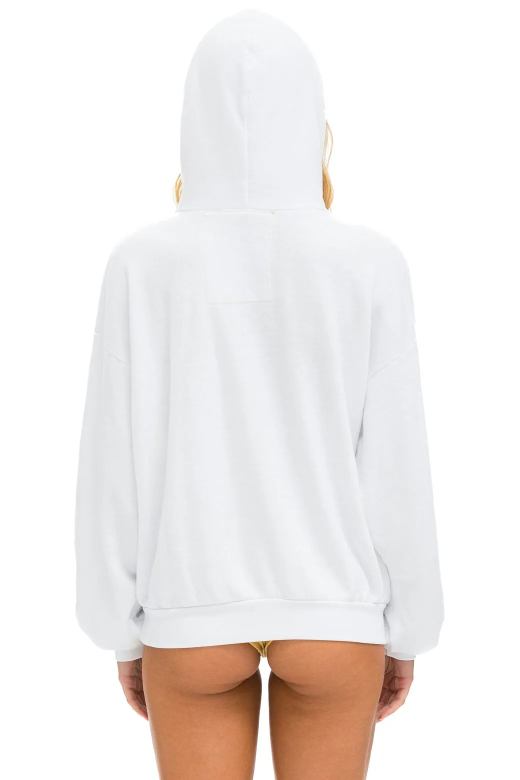 LOGO PULLOVER RELAXED HOODIE - WHITE