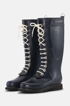 Long Rubber Boots - Dark Indigo