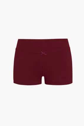 LOUNGE BIKE SHORTS IN BORDEAUX