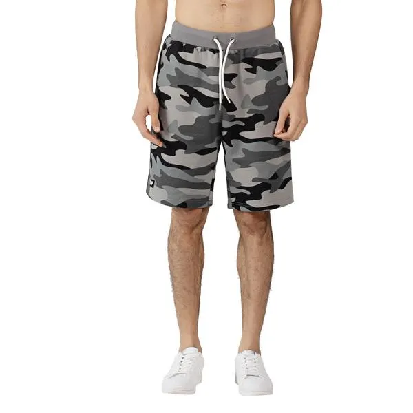 Mens sports Shorts  with a Camouflage colours and Reflective Printed logo