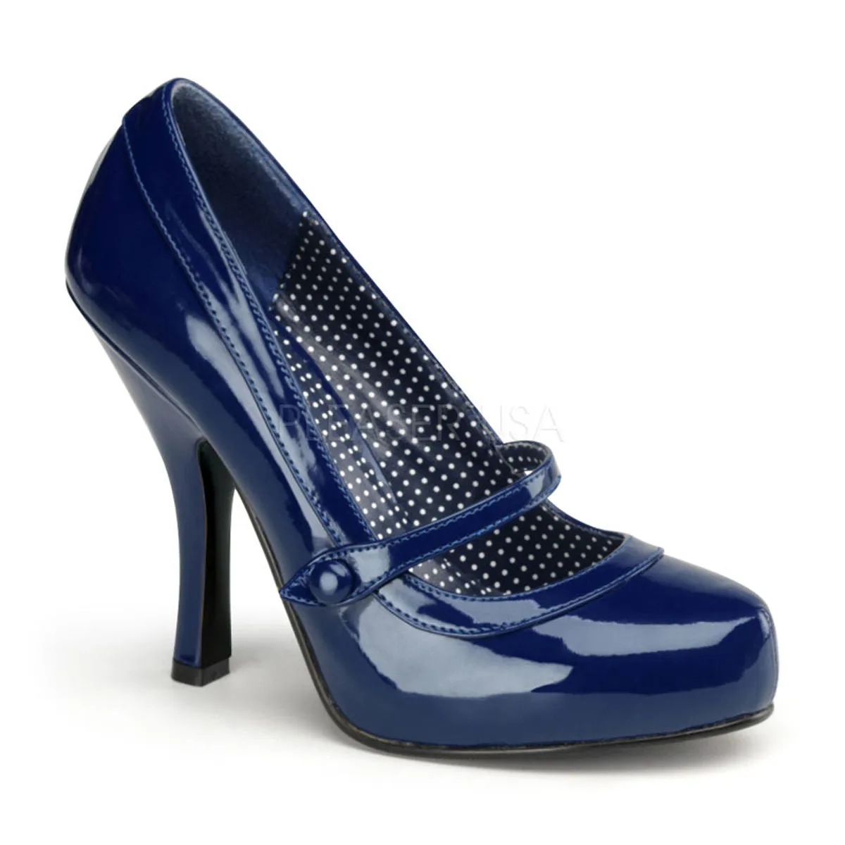 Navy Blue Mary Jane Heels Cutiepie-02