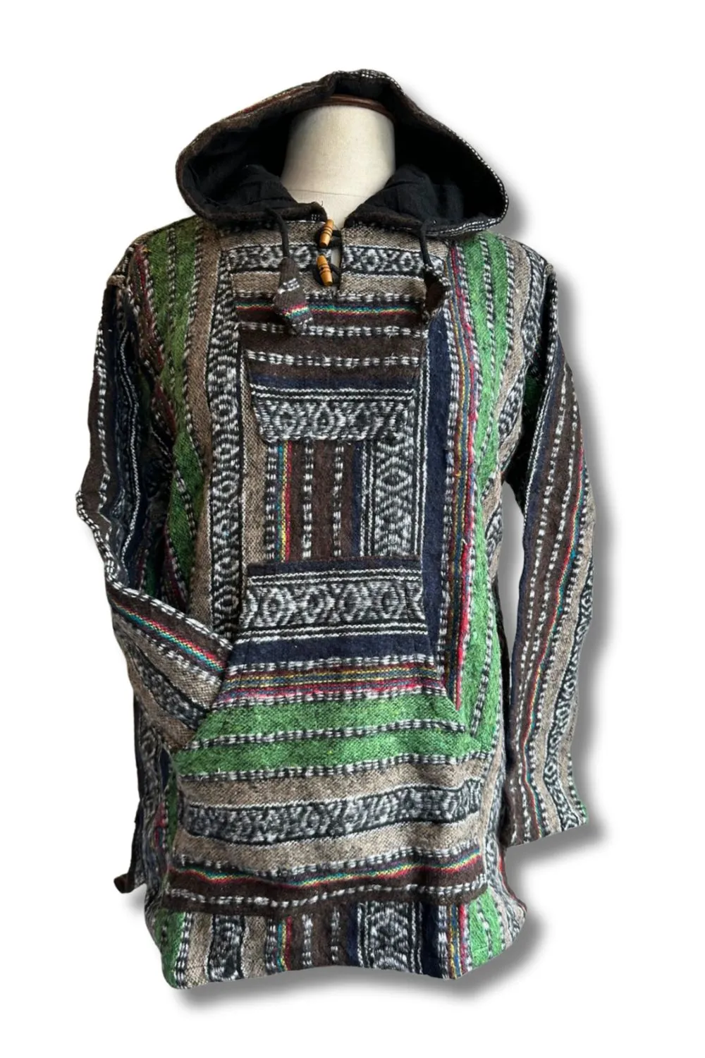 Nepali Brushed Cotton Baja Hooded Top