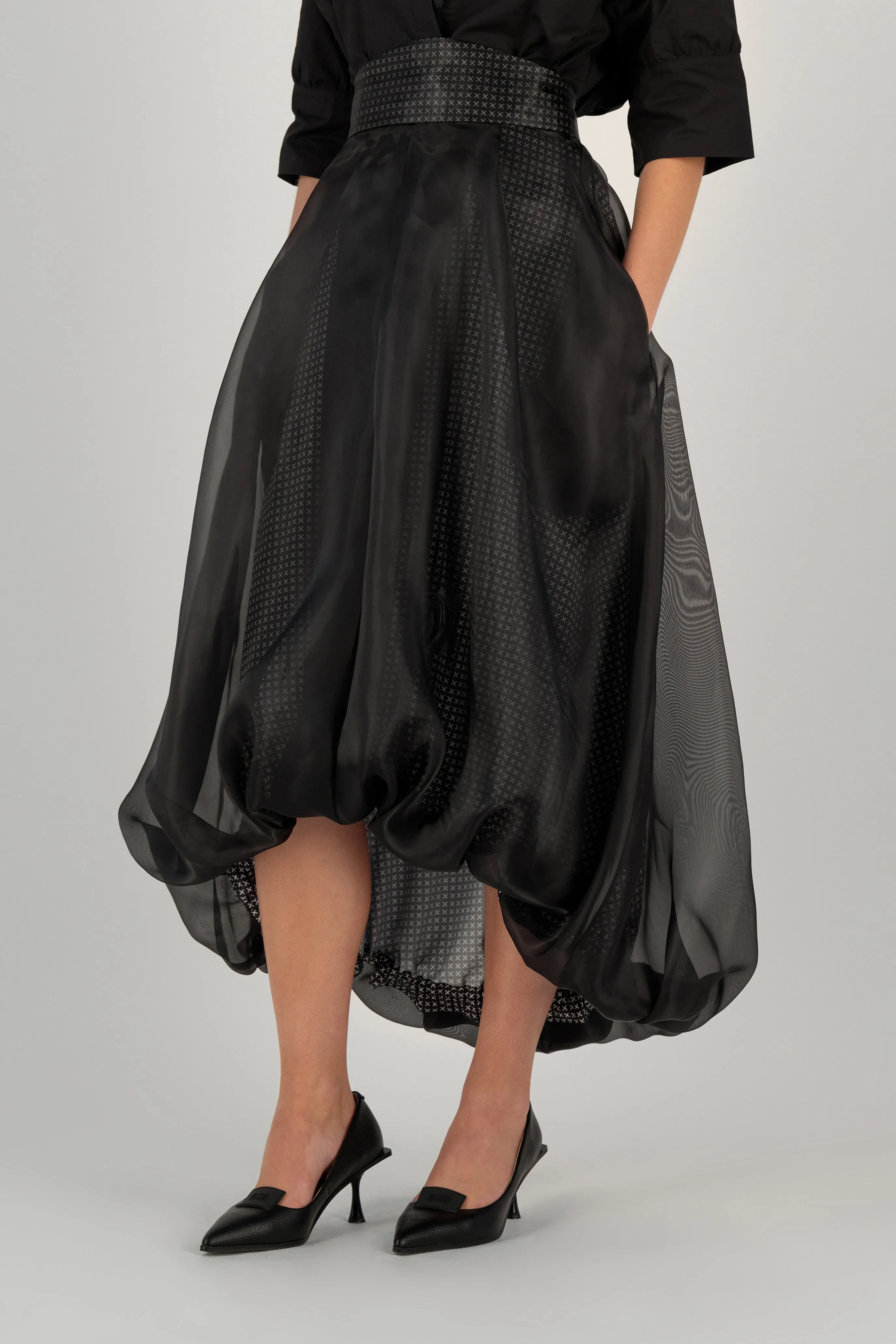 ORGANZA BALLOON SKIRT