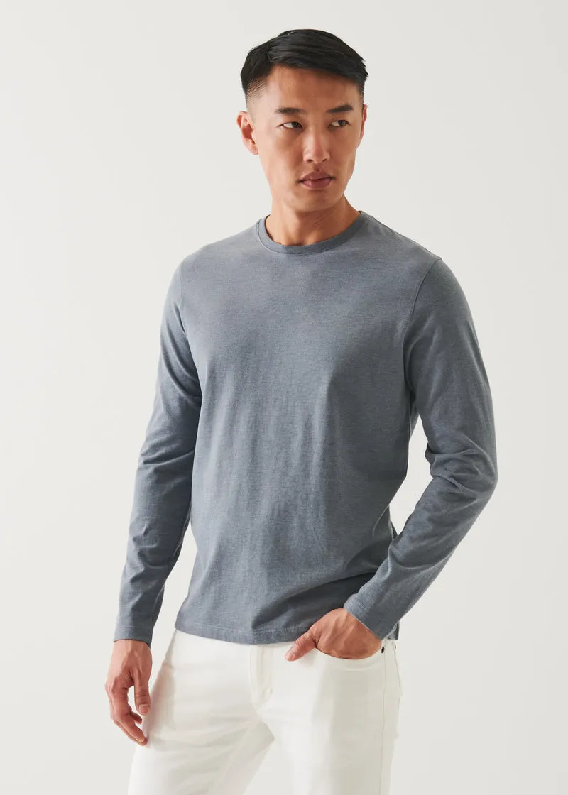 PIMA COTTON STRETCH OVERDYE T-SHIRT - JASPER