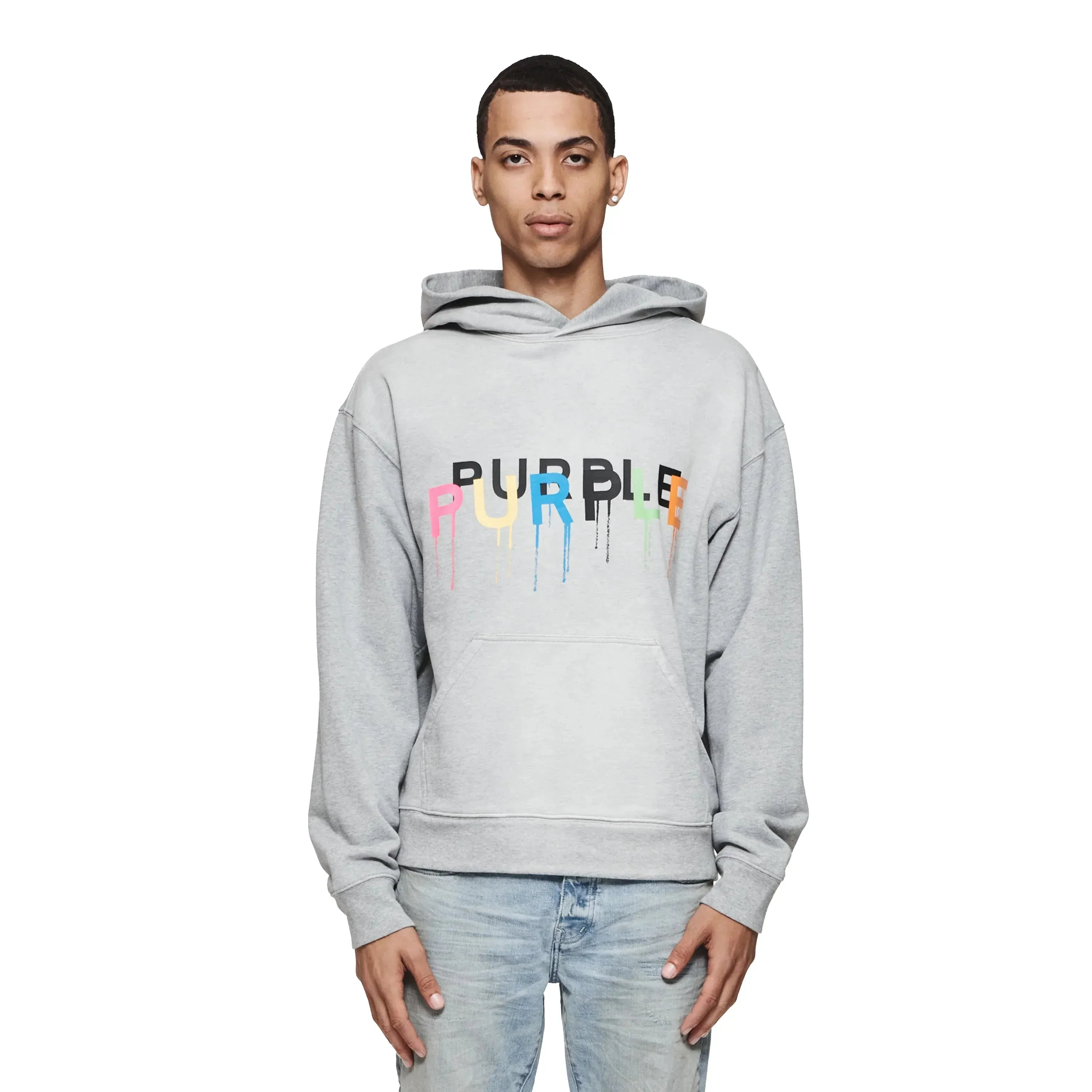 Purple Brand Painted Wordmark Hoodie