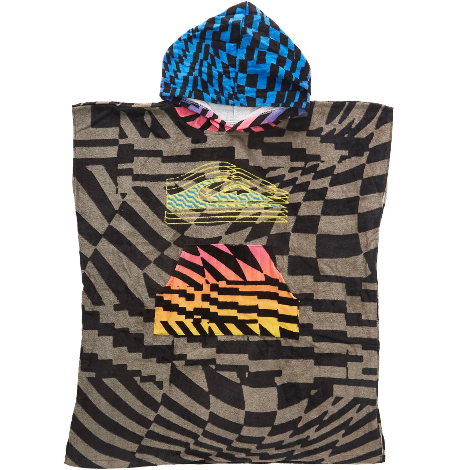 Quiksilver Junior Kids Hooded Beach Towel Poncho - Raspberry