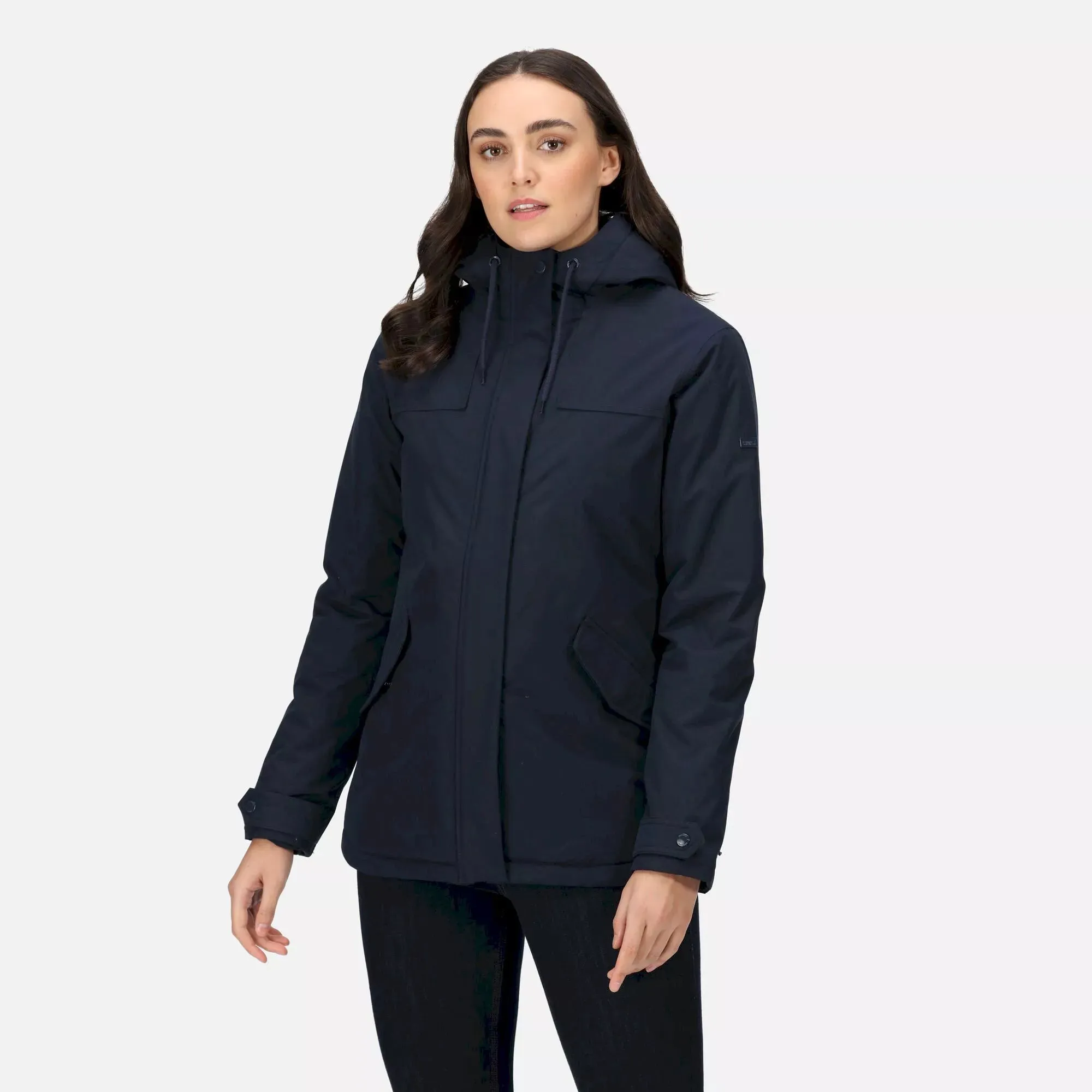 Regatta Ladies Bria Fur Lined Waterproof Jacket | Navy