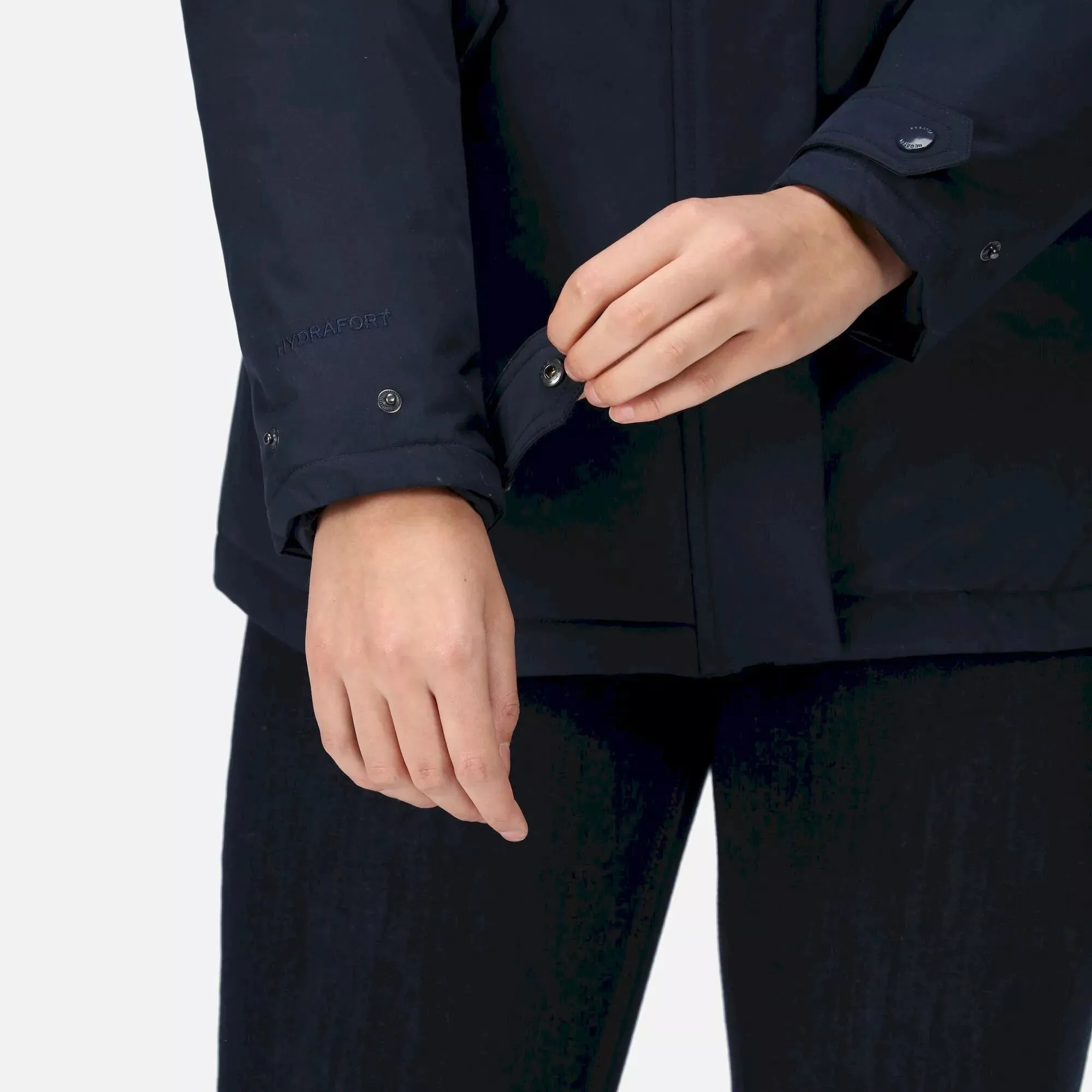 Regatta Ladies Bria Fur Lined Waterproof Jacket | Navy