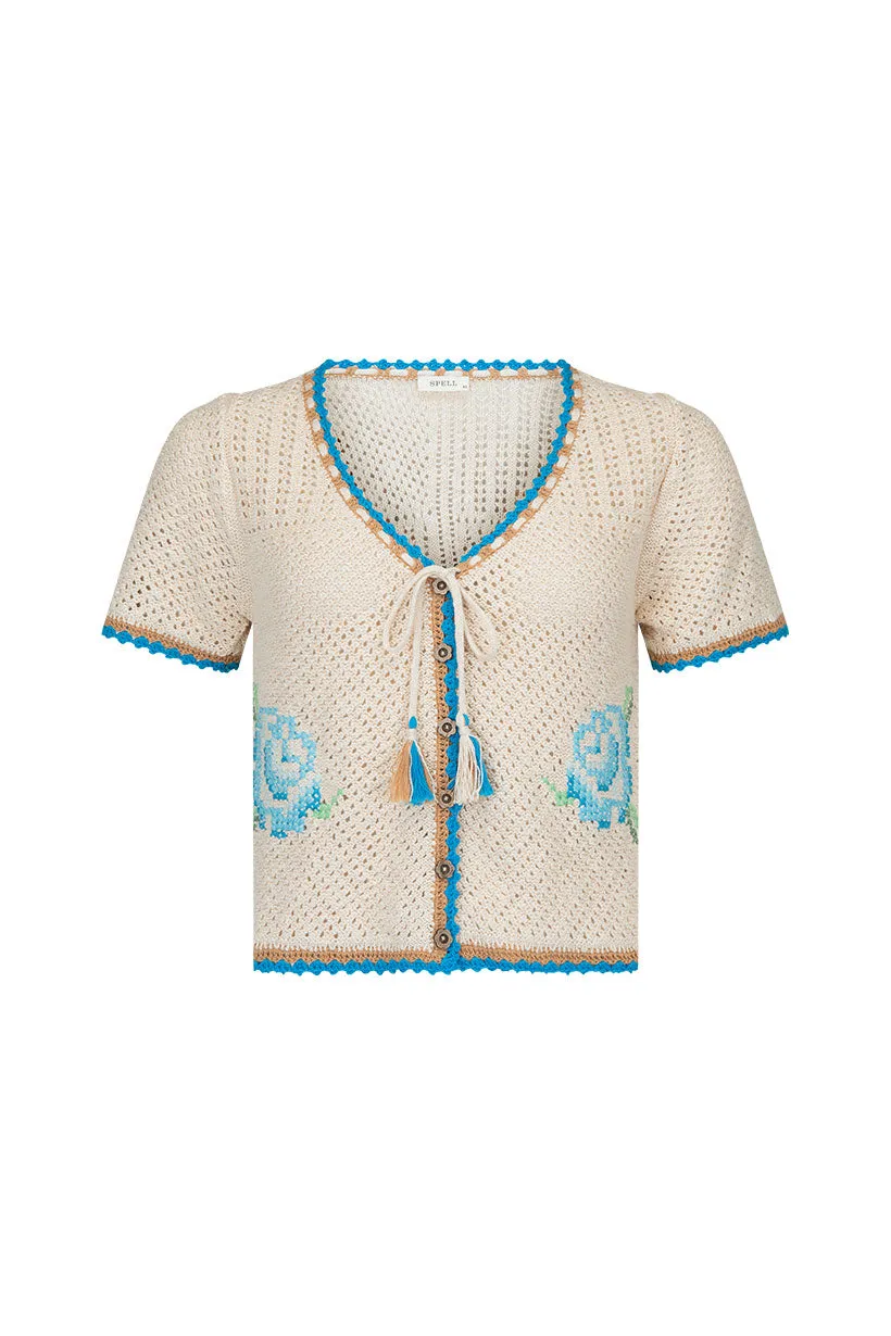 SPELL • SWEET NOTHINGS Coastal Granny Crochet Top