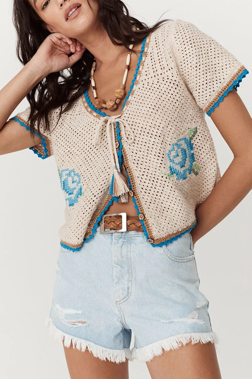 SPELL • SWEET NOTHINGS Coastal Granny Crochet Top