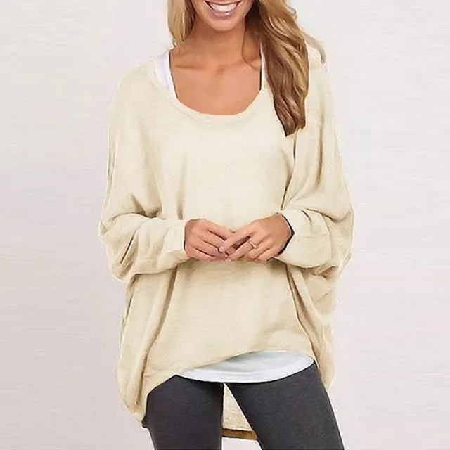 Women Casual Batwing Sleeve T-shirt (Plus Size)