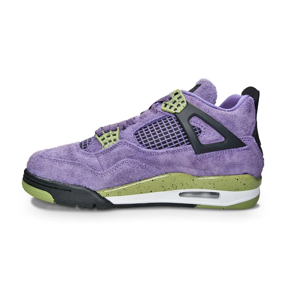 Womens Nike Air Jordan 4 Retro - AQ9129 500 - Canyon Purple Safety Orange